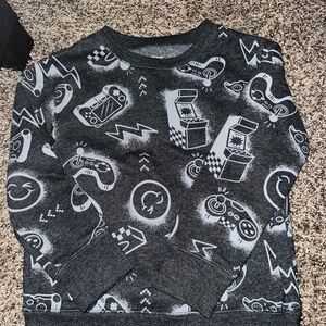 Boys Gaming Graphic Sweater - Black